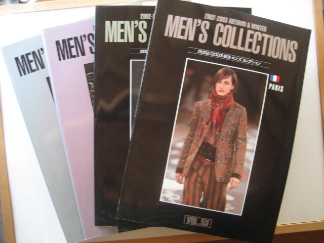 男性ファッション雑誌 '02-'03 SPRING & SUMMER,AUTUMN & WINTER MEN'S COLLECTIONS VOL.50,52 MILAN FIRENZE、VOL.51,53 PARIS 合計4冊