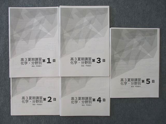 SY27-109 鉄緑会 高3 平田佳大講師による解説プリントセット 化学