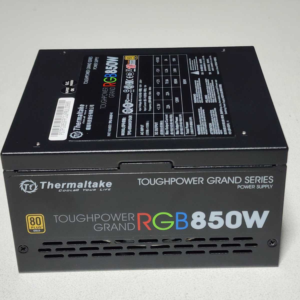 Thermaltake TOUGHPOWER GRAND RGB(TPG-0850F-R) 850W 80PLUS Thermaltake TOUGHPOWER GRAND RGB(TPG-0850F-R) 850W 80PLUS