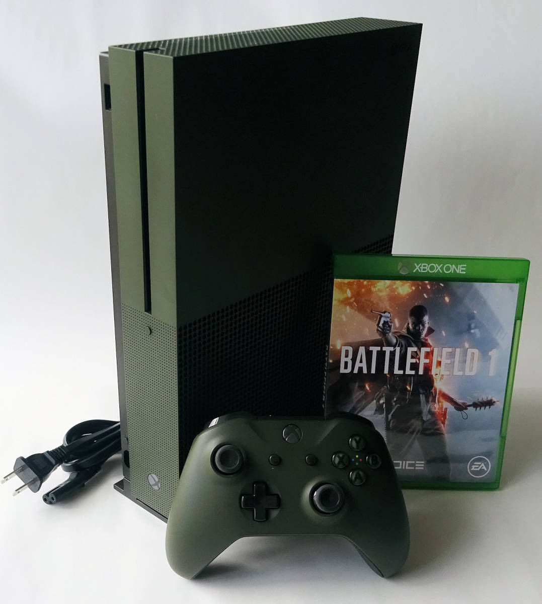 マイクロソフト エックスボックスワンS 本体 バトルフィールド1 エディション 北米版 ☆ XBOX ONE S 1TB BATTLEFIELD  MILITARY GREY-GREEN