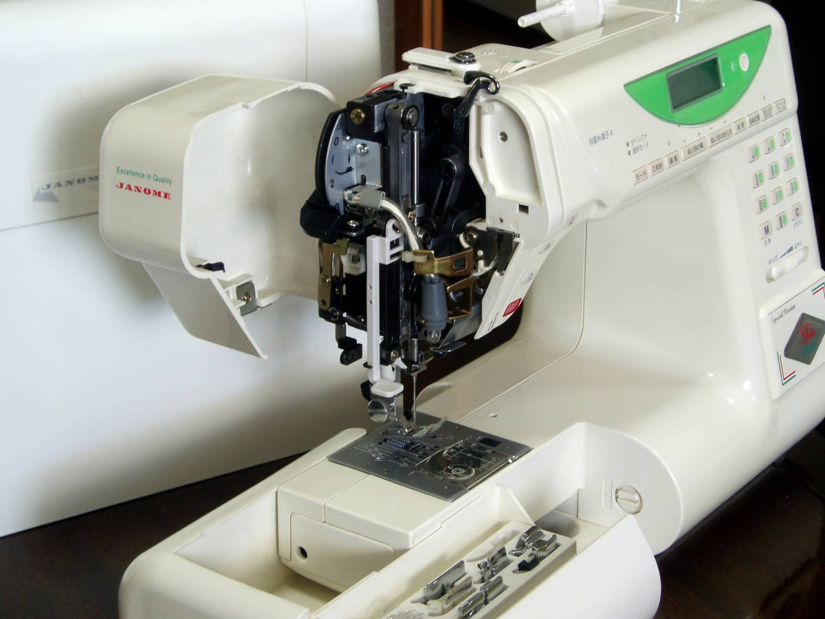 美品!ジャノメ Sfida 999SP コンピュータミシン 革 ジーンズ等