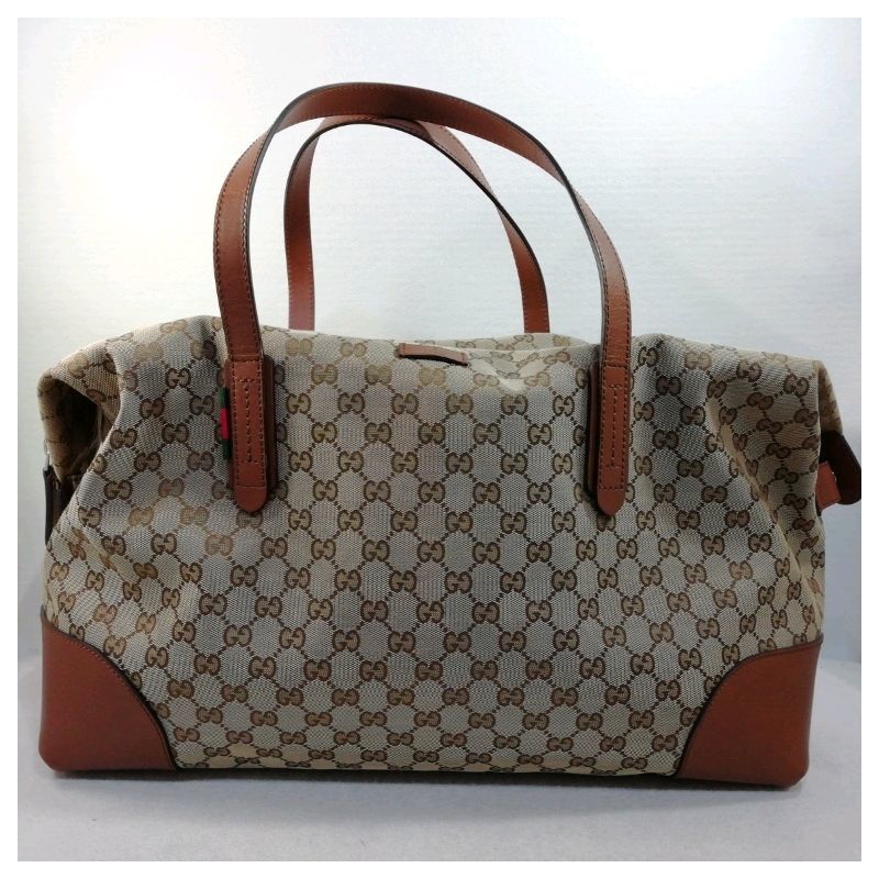 SALE】 【中古】GUCCI ブラウン 308925.520981 ボストンバッグ GG