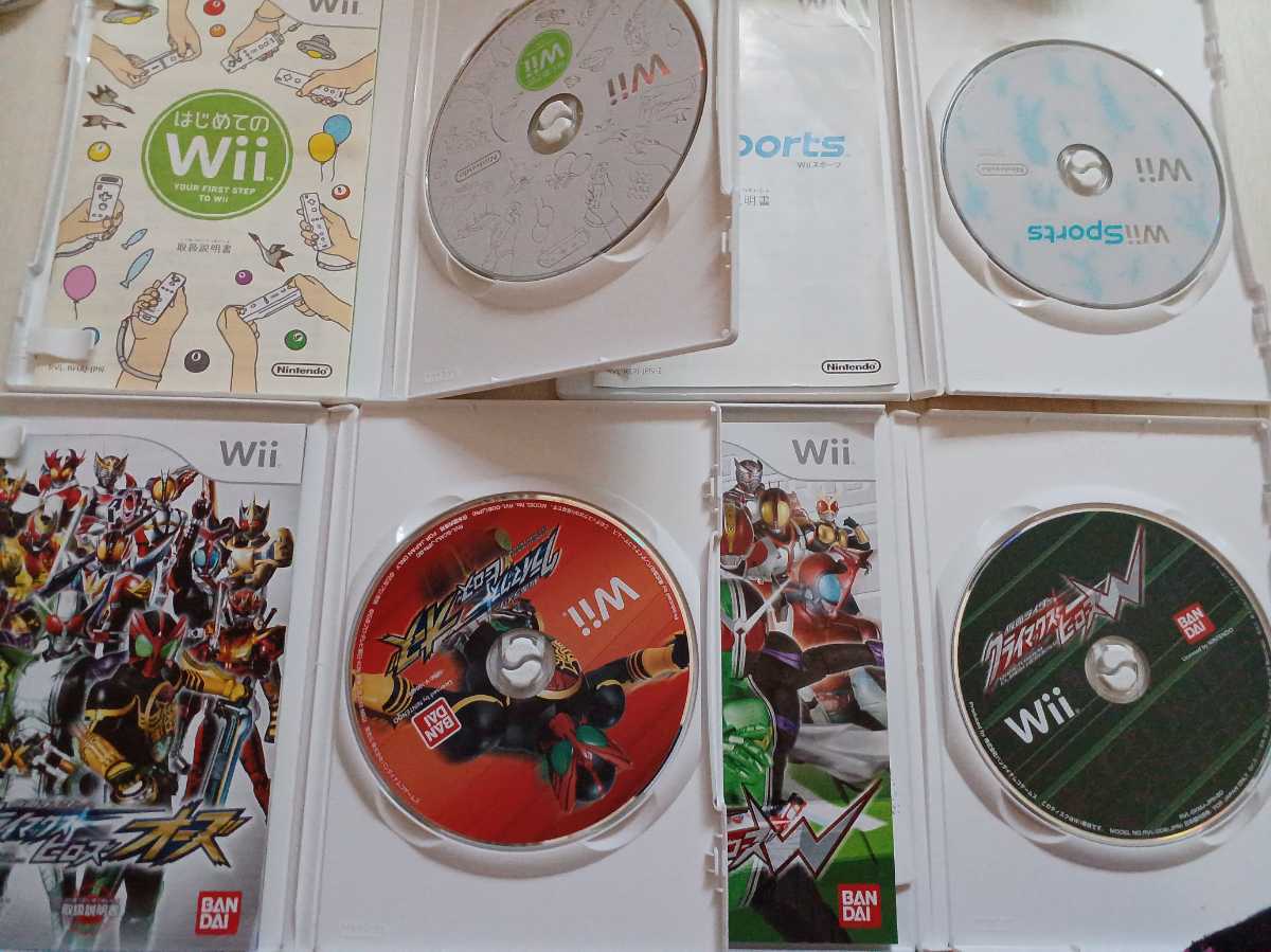 Wii　仮面ライダー クライマックスヒーローズW オーズ 4本セット　動作品