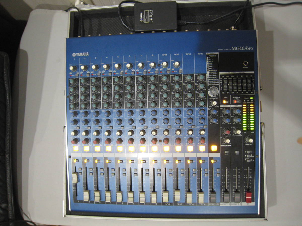 YAMAHA ヤマハ MG16/6FX アナログミキサー 動作品 ACアダプター/取説