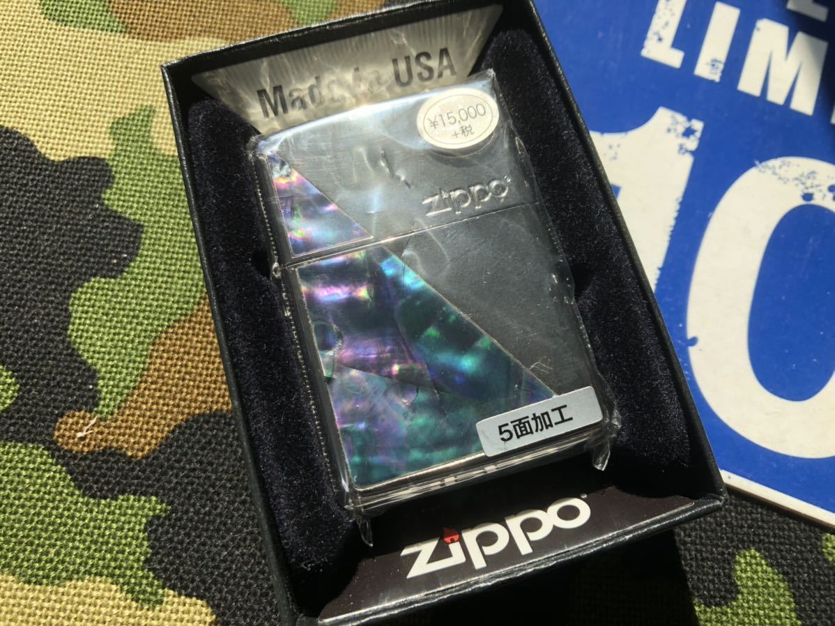 ●新品/未開封●高級シェルを使用しサイドにはアラベスク柄の5面加工の ダンディーな ジッポーライター mercismith2zippo SH5-PTB