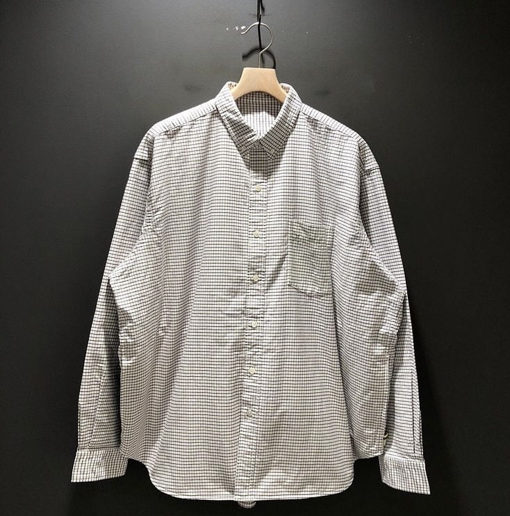 週末クーポン適用可 2022 aw SSZ ELBOW PATCH SHIRT CHECK エルボー