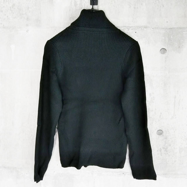 未使用 ANELA LUX セーター 15サイズ ハイネック タートル ニット リブ 黒 ブラック 長袖 無地 アネラリュクス レディース トップス_画像2