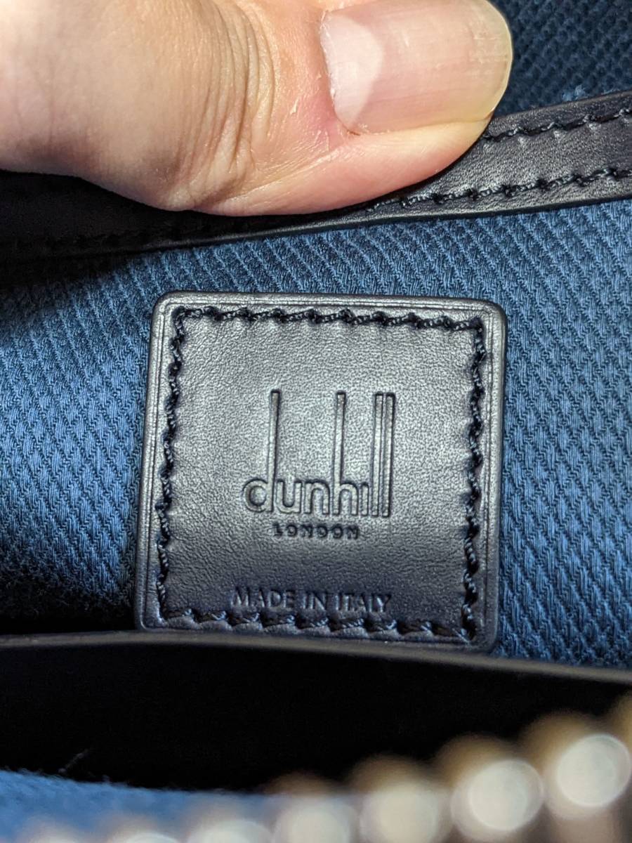 未使用品 dunhill ダンヒル カーフスキンレザー セカンドバッグ