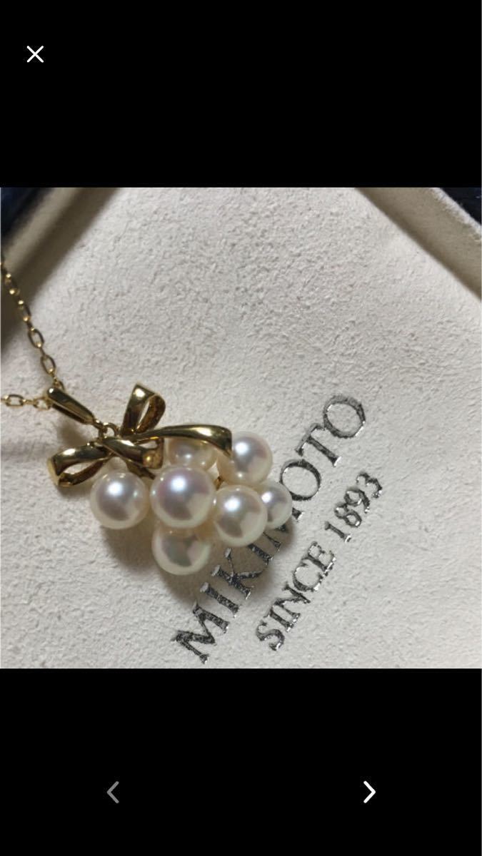 ほぼ新品)ミキモトのk18 パールネックレス