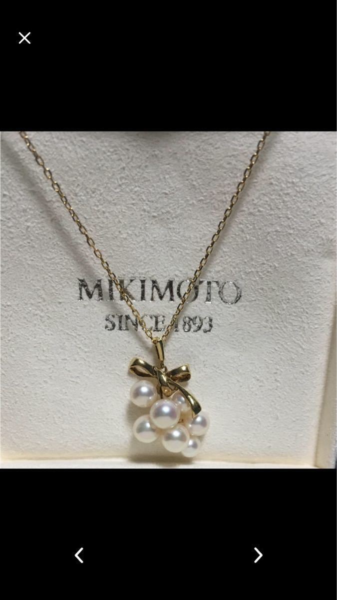 ほぼ新品)ミキモトのk18 パールネックレス