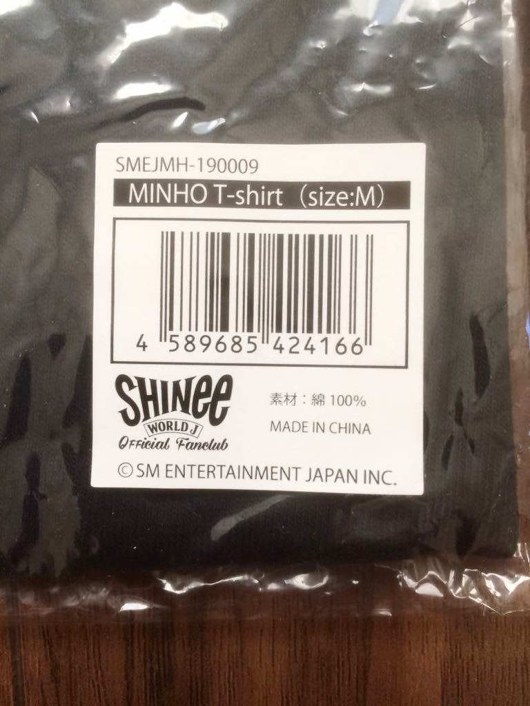 【未開封】 SHINee WORLD J限定 ミノ ミンホ Best CHOI's MINHO ファンミ ペンミ 公式 Tシャツ M