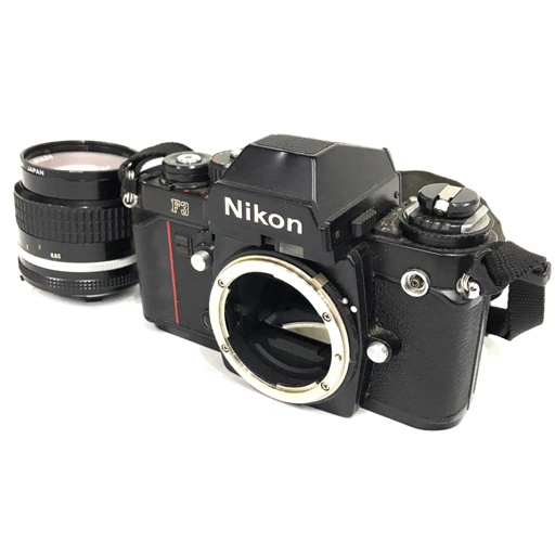 1円 Nikon F3 アイレベル NIKKOR 85mm 1:2 一眼レフ フィルムカメラ