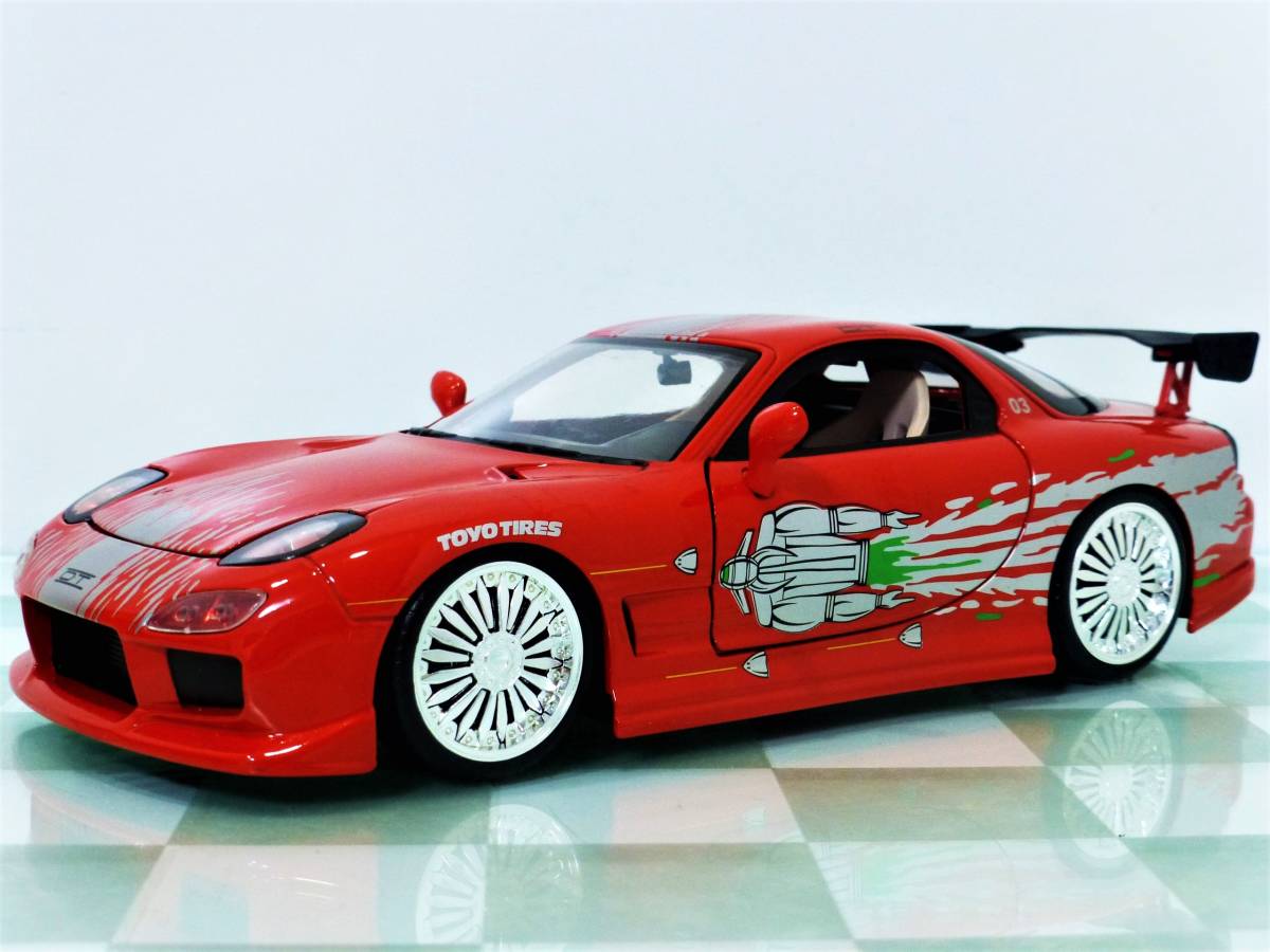  The Fast and The Furious #JADA TOYS 1/24 DOM*S MAZDA RX-7# Mazda 