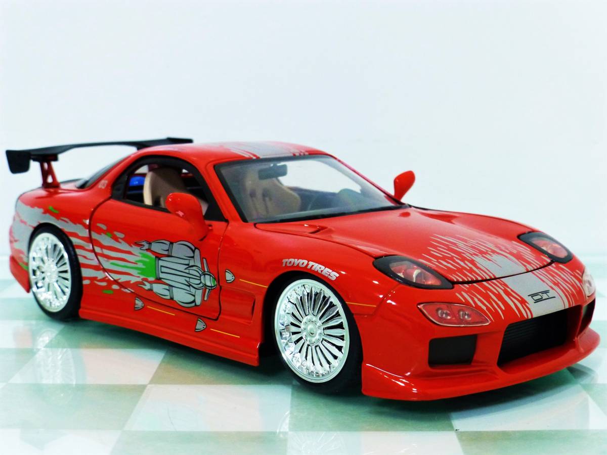  The Fast and The Furious #JADA TOYS 1/24 DOM*S MAZDA RX-7# Mazda 