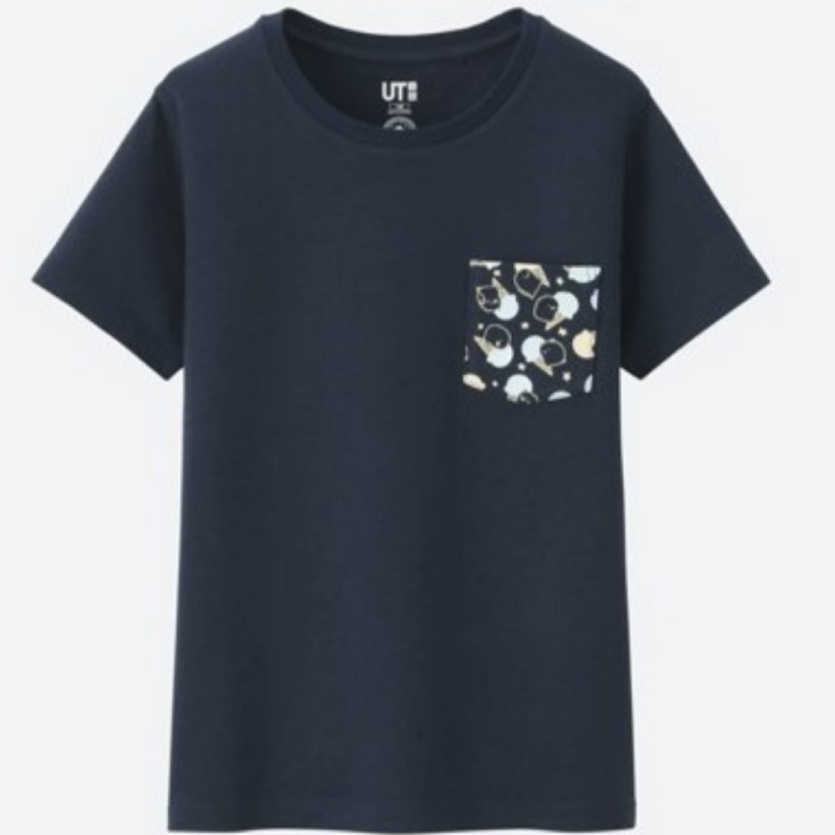 UNIQLO すみっコぐらし 半袖Tシャツ ネイビー 100サイズ ユニクロ★新品未使用