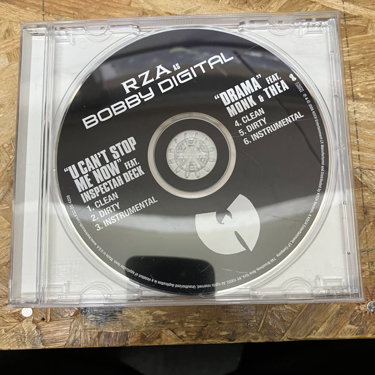 ● HIPHOP,R&B RZA AS BOBBY DIGITAL - U CAN'T STOP ME NOW FT. INSPECTAH DECK INST,シングル!!! CD 中古品_画像1