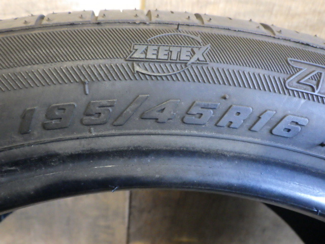 ★条件付き送料無料 【195/45R16】 ZEETEX ZT1000 ★2020年×2本★8.5分山程度_画像7