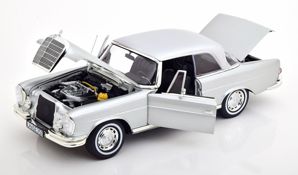 norev 1/18 Mercedes Benz 250 SE W111 Coupe 1969　シルバー2　メルセデスベンツ　ノレブ_画像6