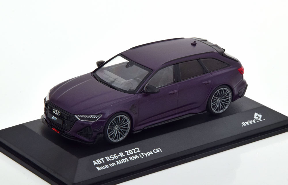 solido 1/43 Audi ABT RS6-R Avant 2022　マットパープル_画像1