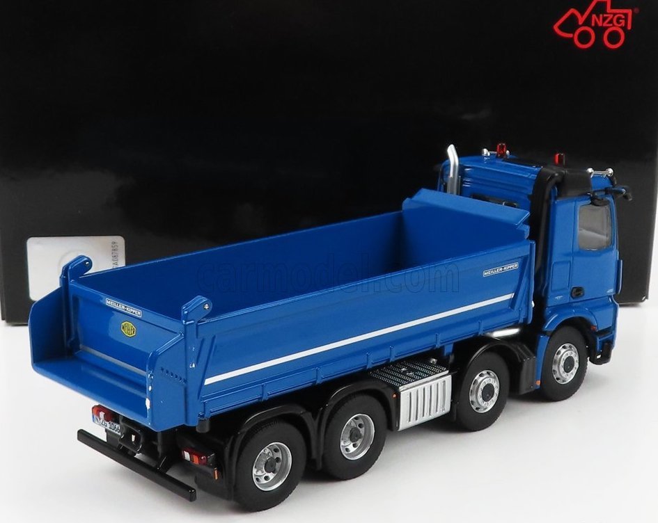 NZG 1/50 Mercedes Benz Actros 4151 8x4 MEILLER KIPPER　ブルー　メルセデス　ベンツ　アクトロス_画像2