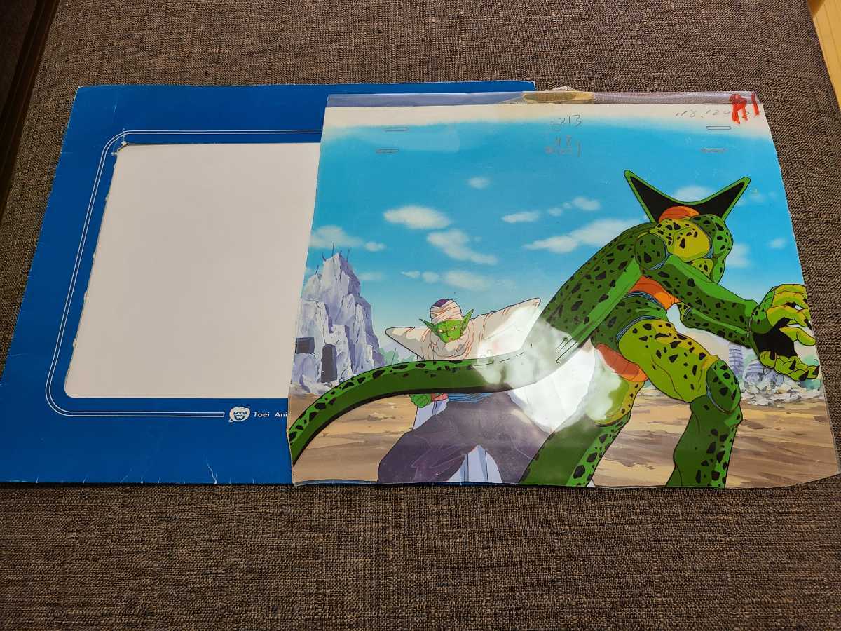 お宝】DRAGON BALL セルのかめはめ波! ピッコロ 直筆背景付き お宝】DRAGON BALL セルのかめはめ波! ピッコロ 直筆背景付き
