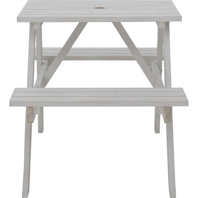 テーブル&ベンチ W75 【ホワイト】 天然木(杉) 水性ラッカー塗装_画像2