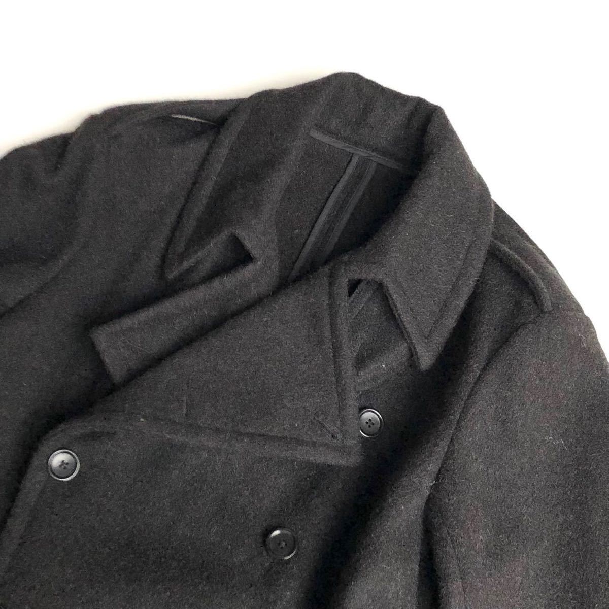 仏製 ANATOMICA CD LONG COAT BLACK BROWN M SHETLAND WOOL アナトミカ