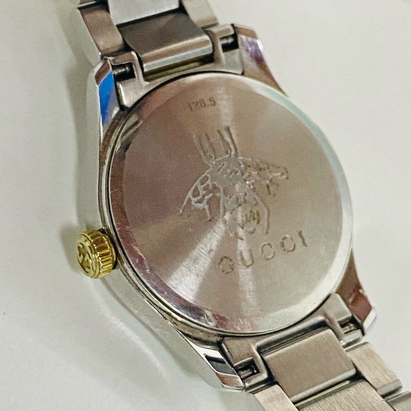 GUCCI グッチ 腕時計 Gタイムレス コンビカラー YA126596 一式付属 QZ 