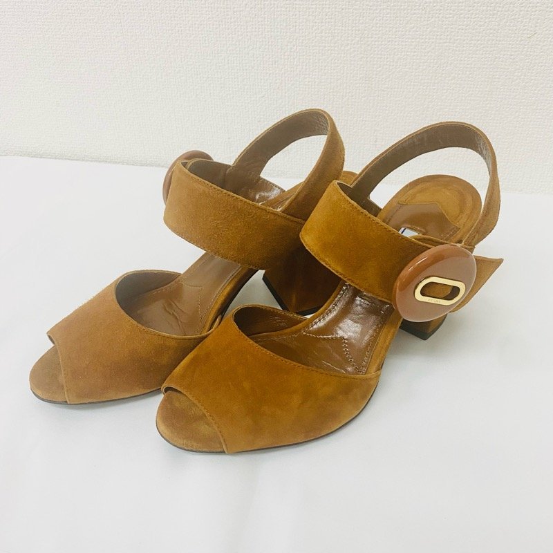 初売り】 PRADA ヴィンテージ ベロアサンダル 35 サンダル