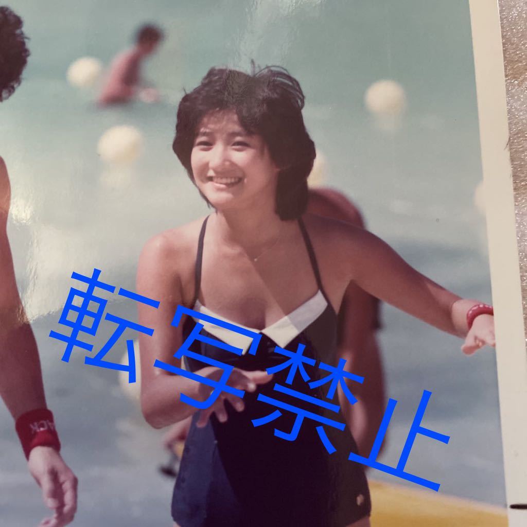 * Okada Yukiko купальный костюм 1985 год life photograph E штамп размер ko Duck 