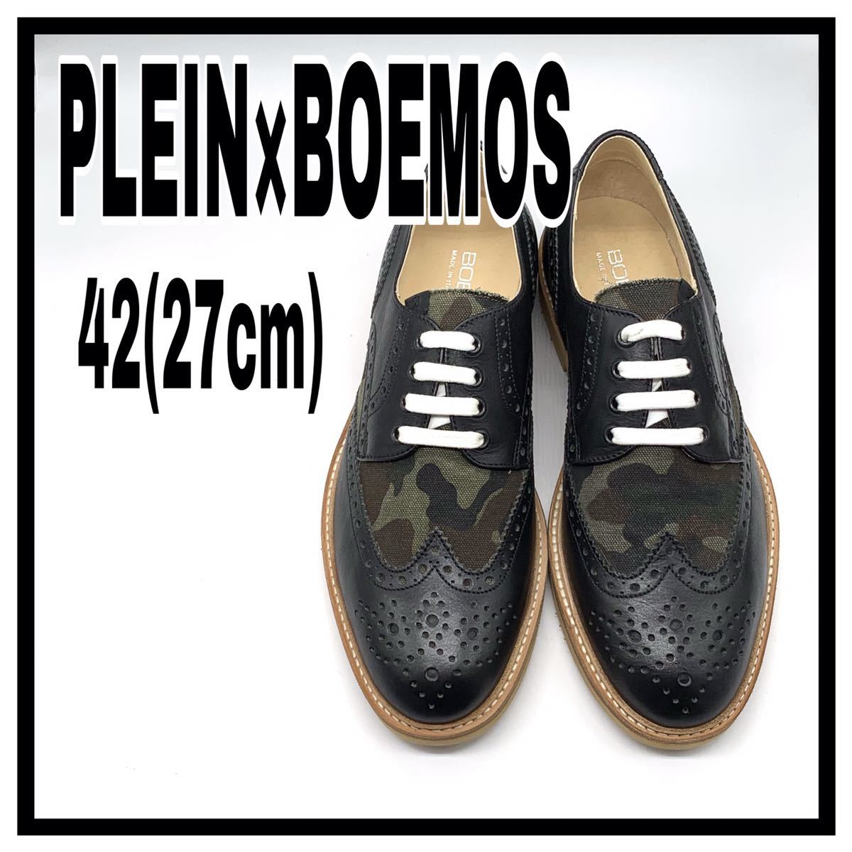 未使用 PLEIN BOEMOS プレーン ボエモス コラボ 短靴 ウイングチップ