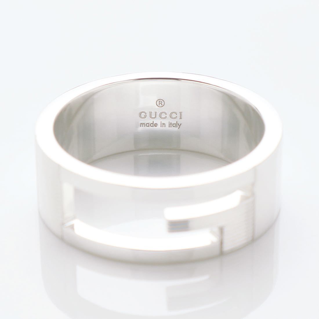 GUCCI グッチ 極美品 カットアウトG シルバーリング  指輪 18号