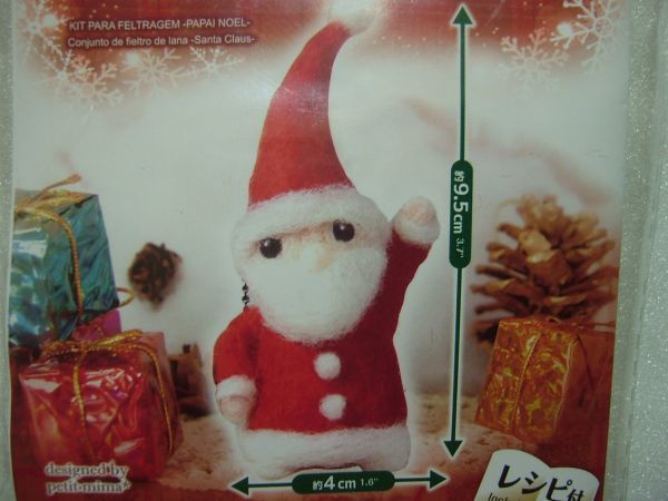 羊毛フェルトキット1個 サンタクロース トナカイ 雪だるまより選択 お買い得セール開催中 ネベチャン様 クリスマス 羊毛フェルト おもちゃ/人形