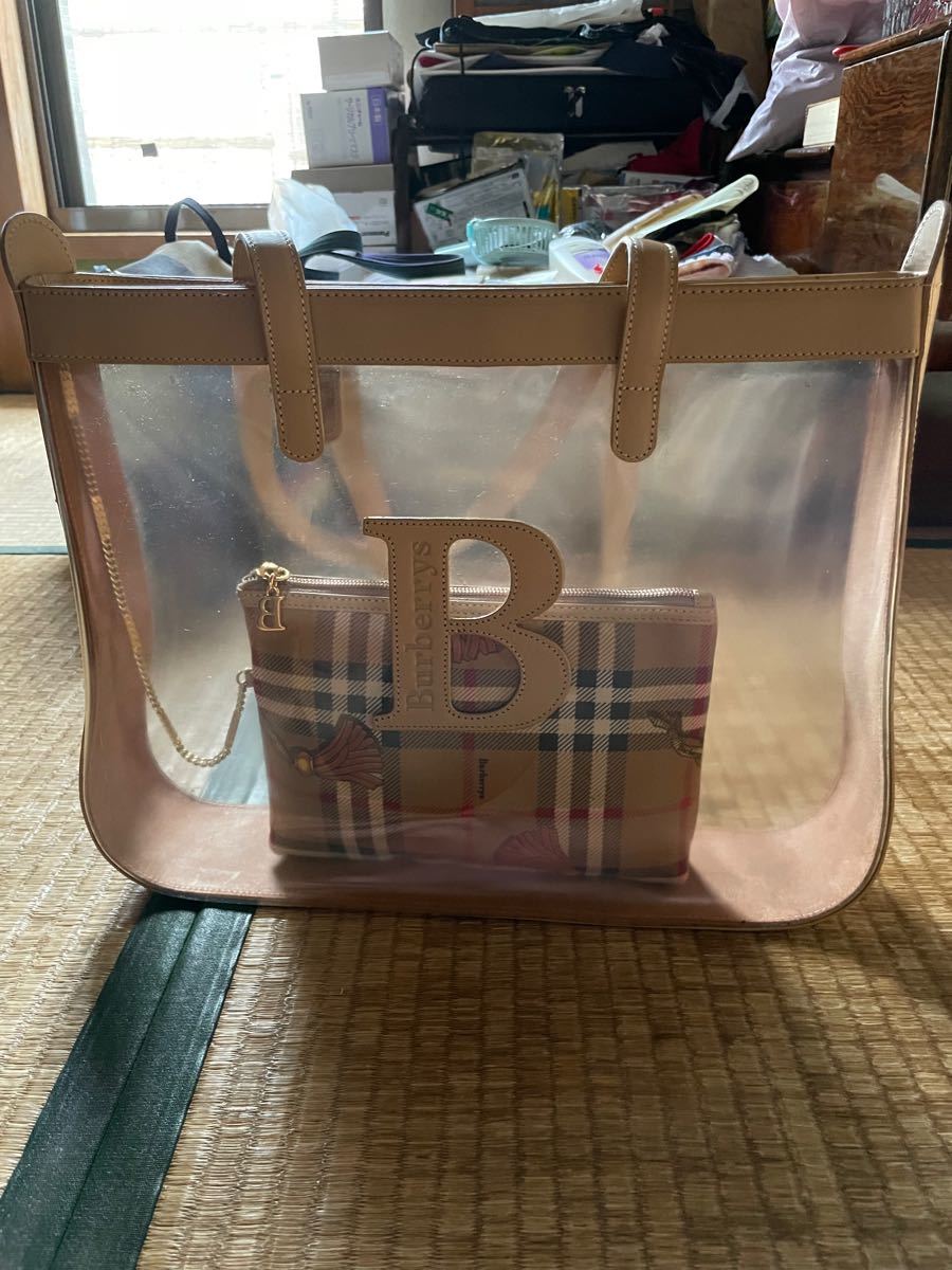 Burberry クリアトートバッグ