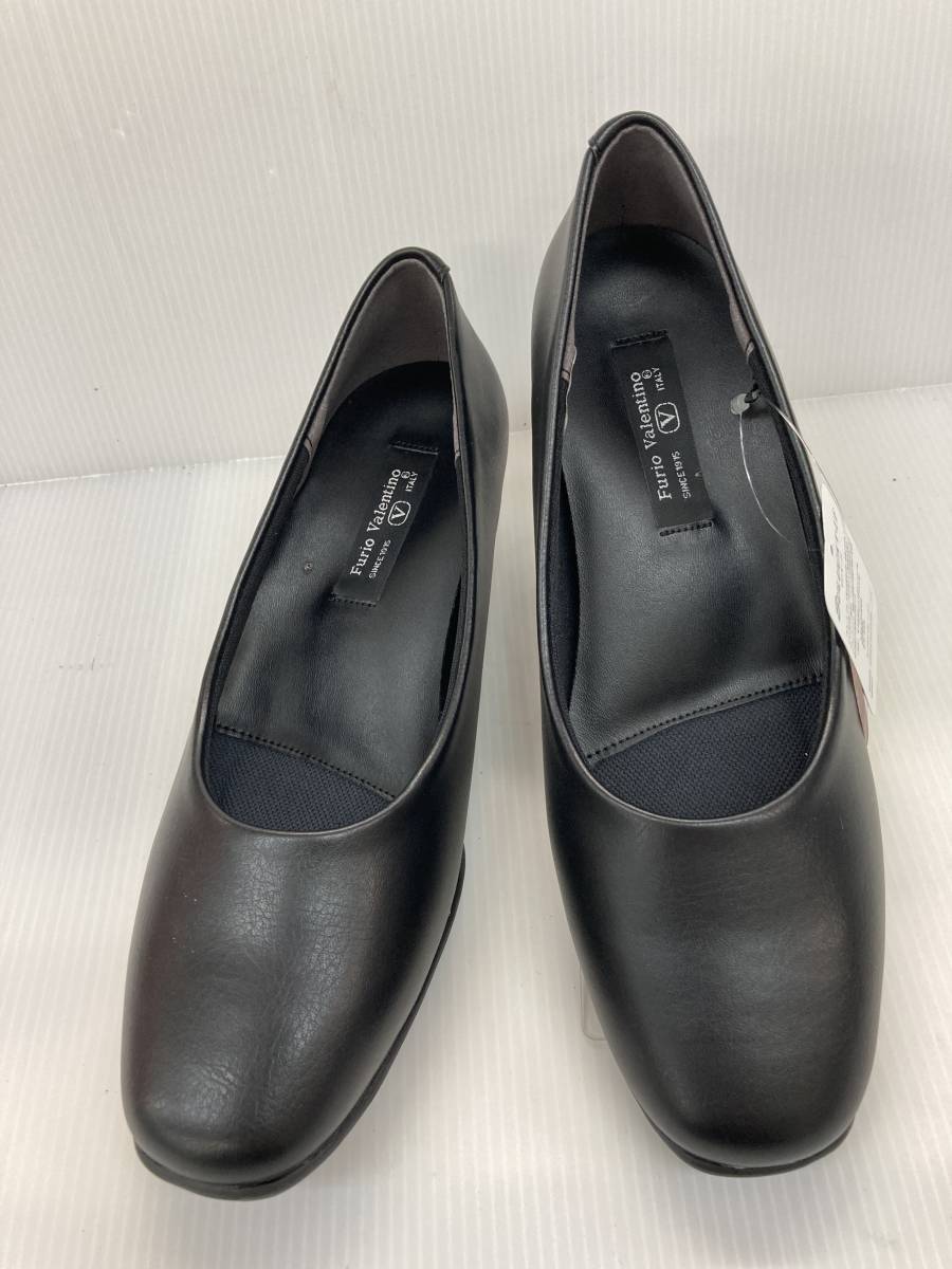 ★お買い得！レディース合皮パンプス　Furio　Valentino　3451　ブラック　22.0cm　幅EEEEゆったり設計　立体クッションで履き心地がいい_画像2