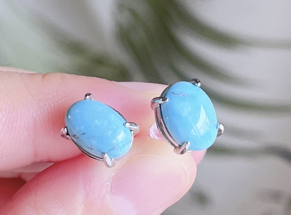  natural stone turquoise earrings ( number A1735)