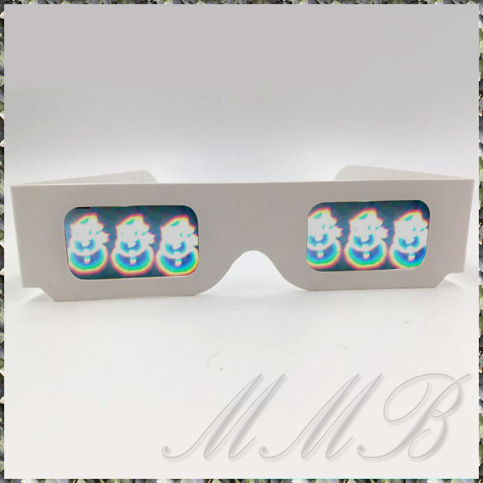 Rainbow Prism 3d Glasses night . glasses romance сhick illumination glass glasses flower fire glasses 3 pcs set [ free shipping ]
