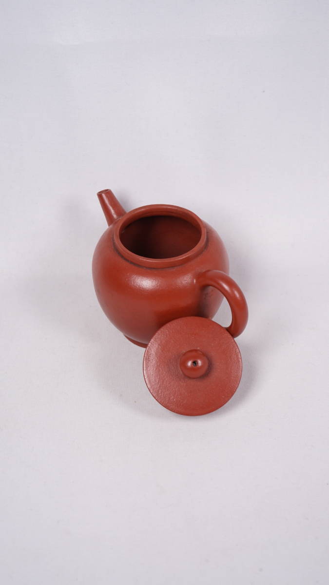 1001-3 唐物 朱泥 急须 茶道具 煎茶道具 中国古美术 古玩 中国アンティーク サイズ：9.4m×6.2cm