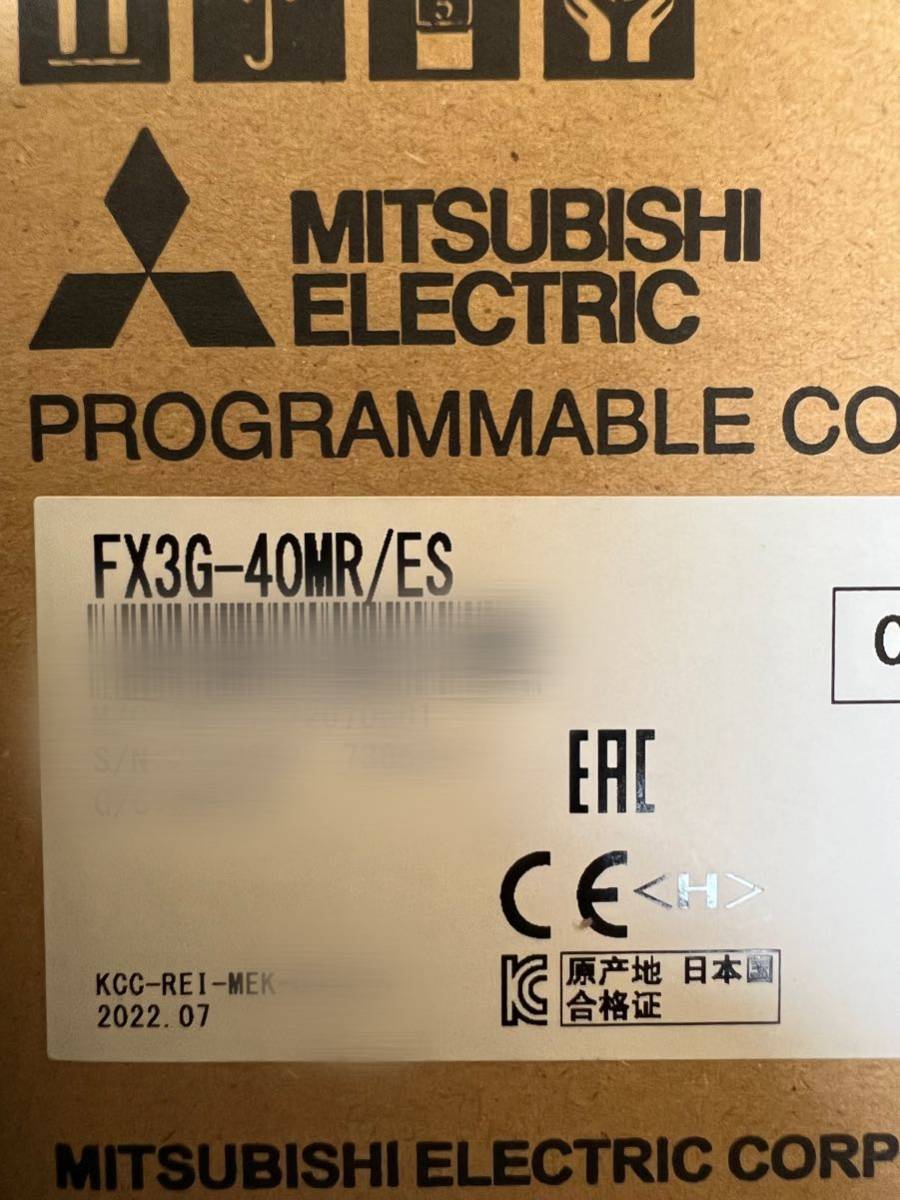 三菱電機 シーケンサ FX3G-40MR/ES 2022年製 sariater-hotel.com