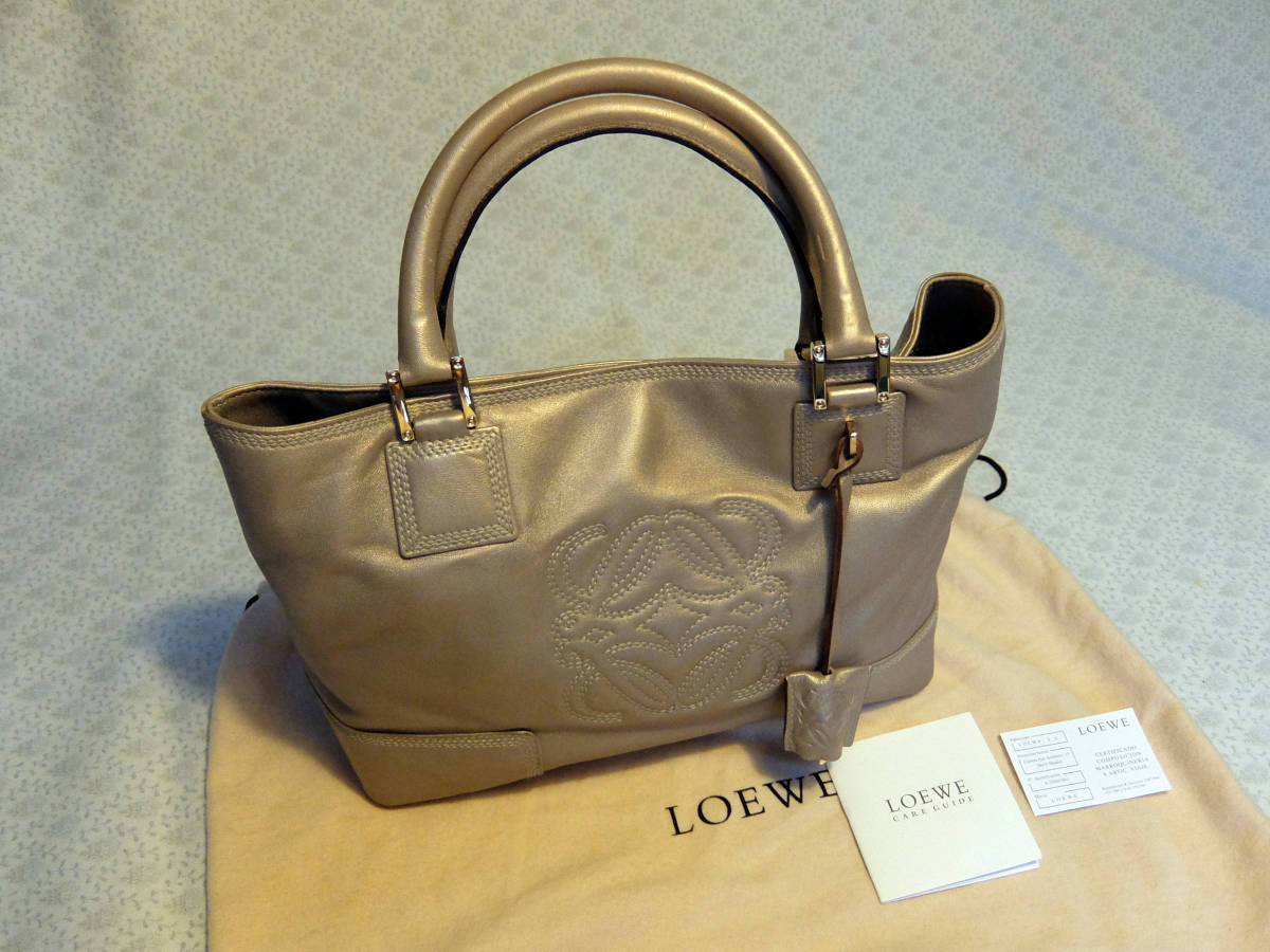 ヤフオク! - LOEWE アナグラム アマソナ28 トートバッグ 中