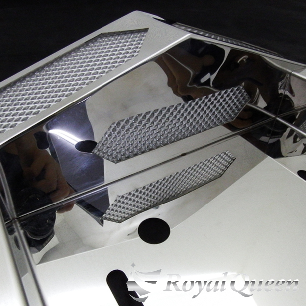 トンガリ ワイド ナンバーフレーム プラ板付き(※LEDユニット無し) 鏡面 大型車用【RQNC17】_画像7