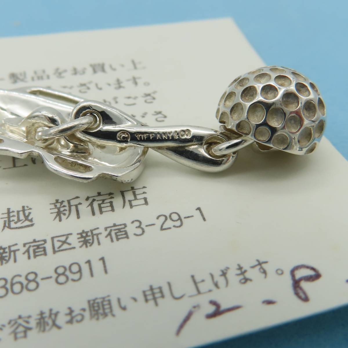  rare beautiful goods Tiffany&Co. Tiffany Golf bag ball silver cuffs links SV925 men's suit QQ39