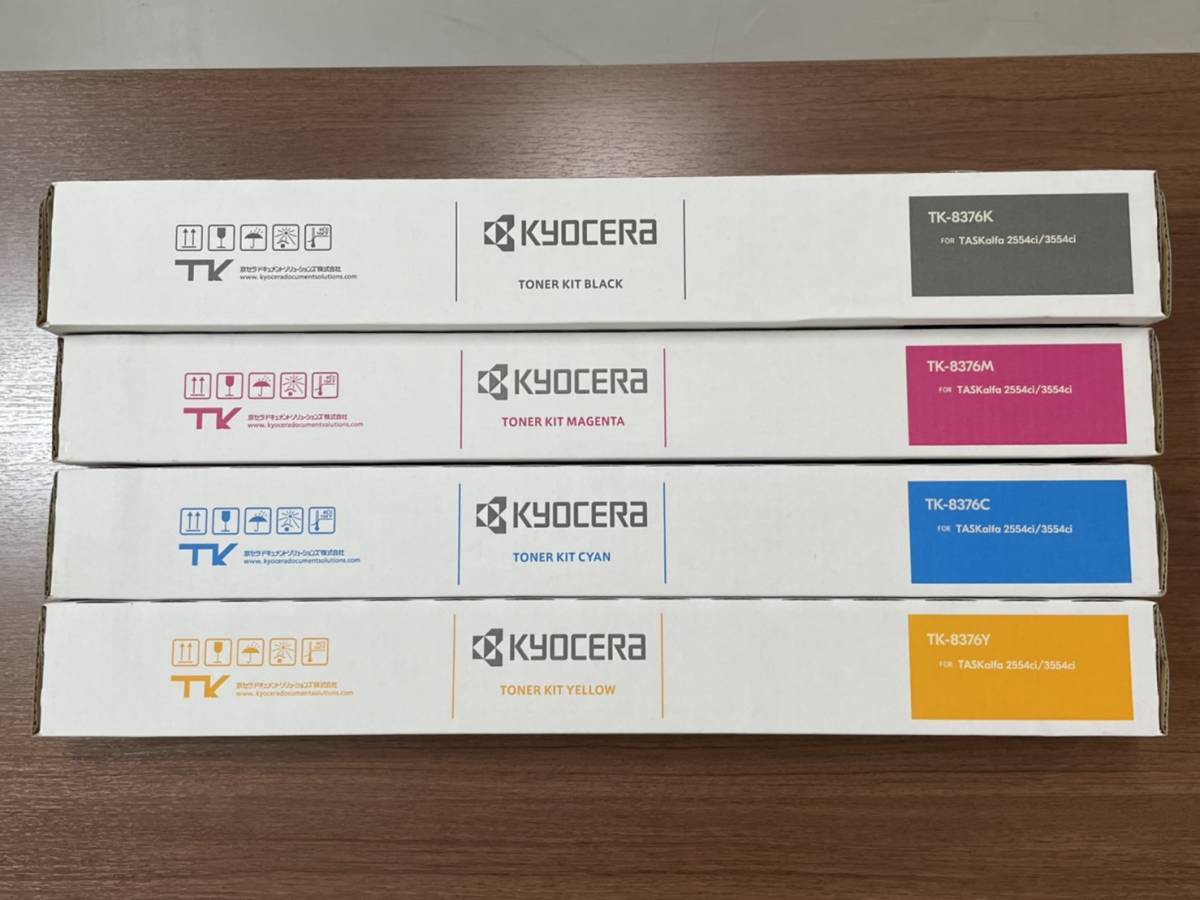 京セラ トナーキット KYOCERA TONER KIT TK-8376 K M C Y TASKalfa 黒