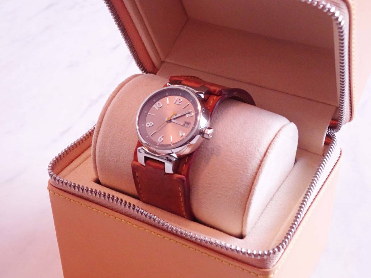 LOUIS VUITTON ルイヴィトン 【TAMBOUR タンブール 】 腕時計 ヌメ革