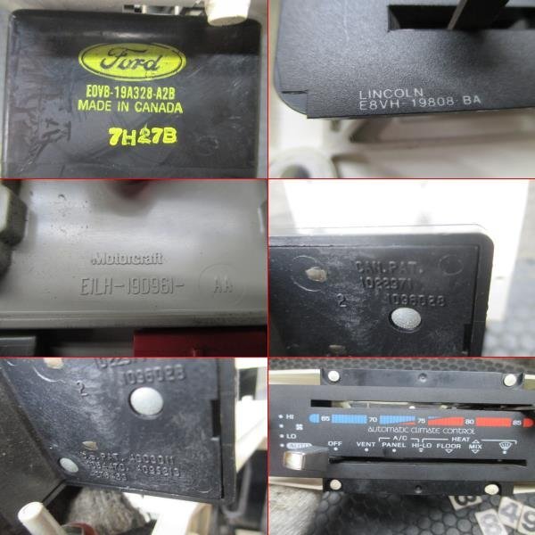  Ford Merrcury marquee F12F air conditioner switch control panel heater control panel No.Y3849