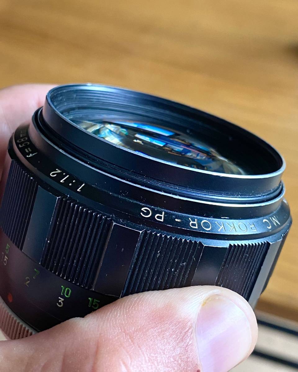 MINOLTA MC ROKKOR-PG 58mm F1.2 カメラ、光学機器 MINOLTA MC ROKKOR-PG 58mm F1.2 カメラ、光学機器