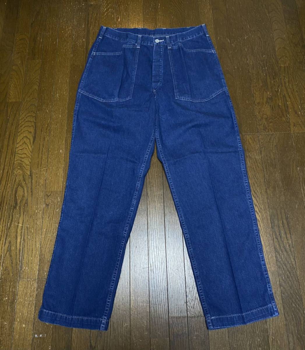 マリナボーダー tenderloin テンダーロイン denim trousers wash M