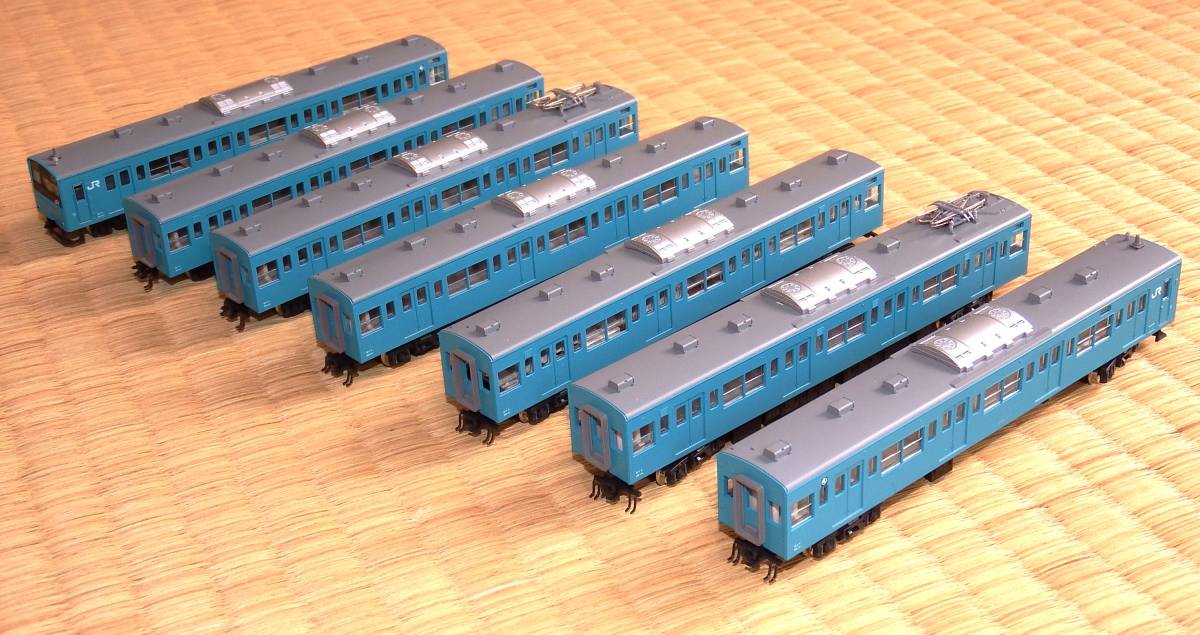 KATO 201系 京阪神緩行線色 7両セット 車両のみ(付属品・車両ケース