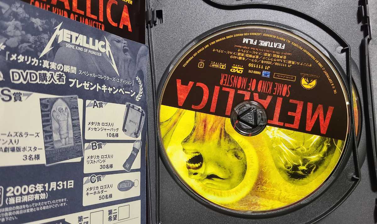 国内盤 DVD 二枚組 METALLICA SOME KIND OF MONSTER メタリカ ドキュメンタリー 演奏シーンあり _画像3