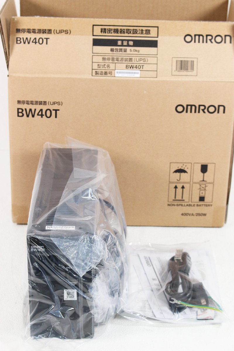 OMRON オムロン 無停電電源装置 400VA/250W BW40T(UPS